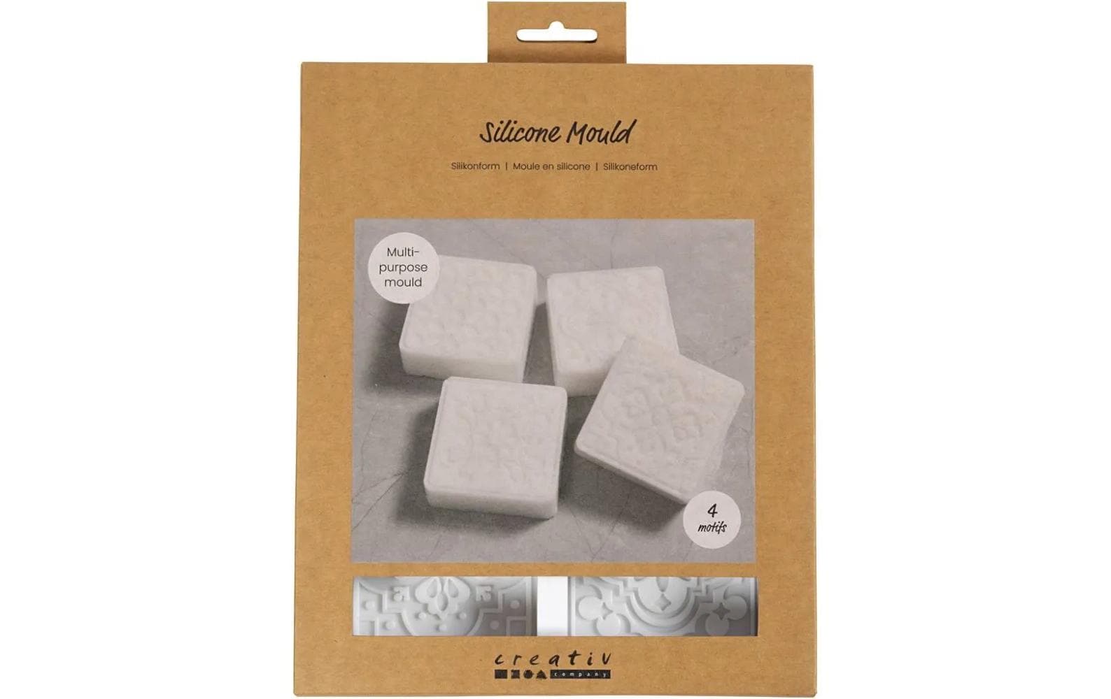 Creativ Company Silikon Form Giessform Quadratisch, 4 Stück Creativ Company Silikon Form Giessform Quadratisch, 4 Stück