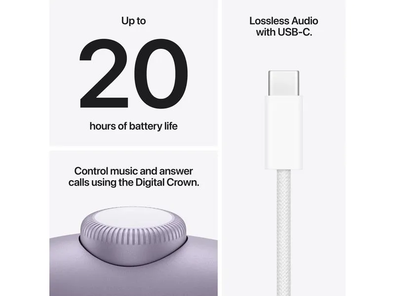 Apple Wireless On-Ear-Kopfhörer AirPods Max 2 Violett