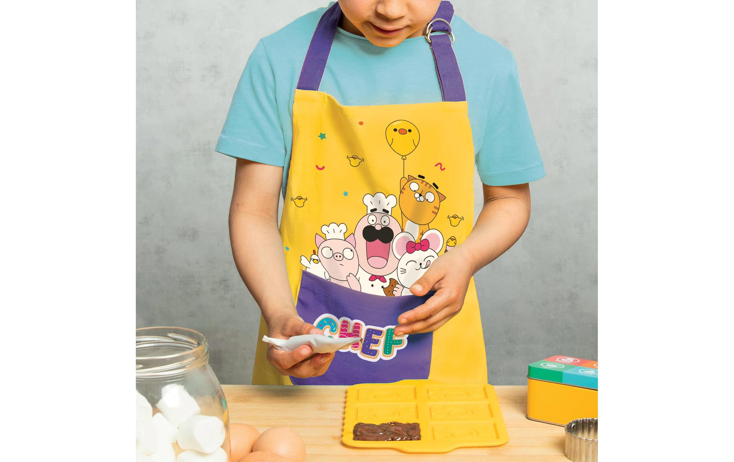 Chefclub Kochschürze mit Fronttasche Gelb