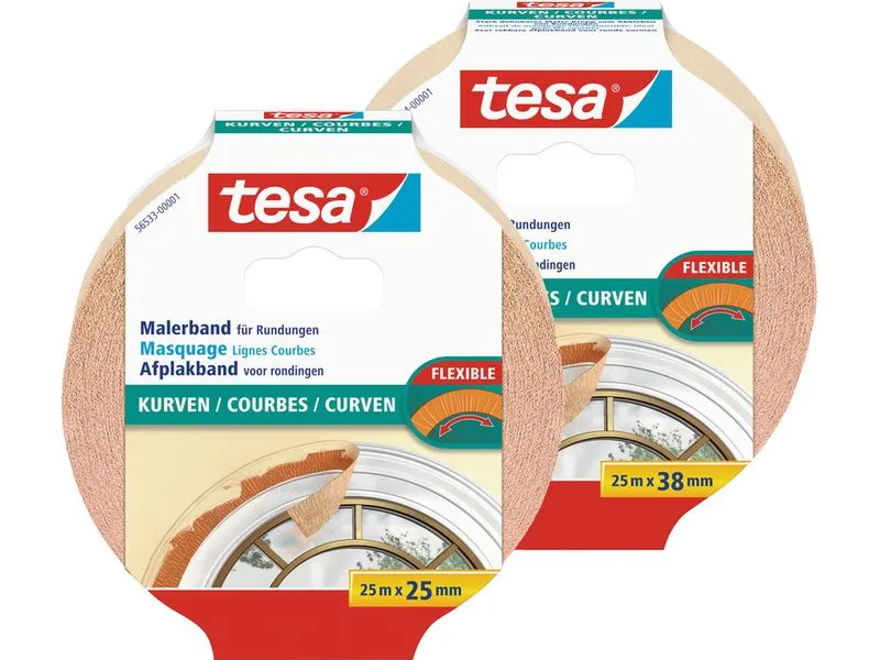 tesa Malerband Flexibles Kurvenklebeband tesa Malerband Flexibles Kurvenklebeband