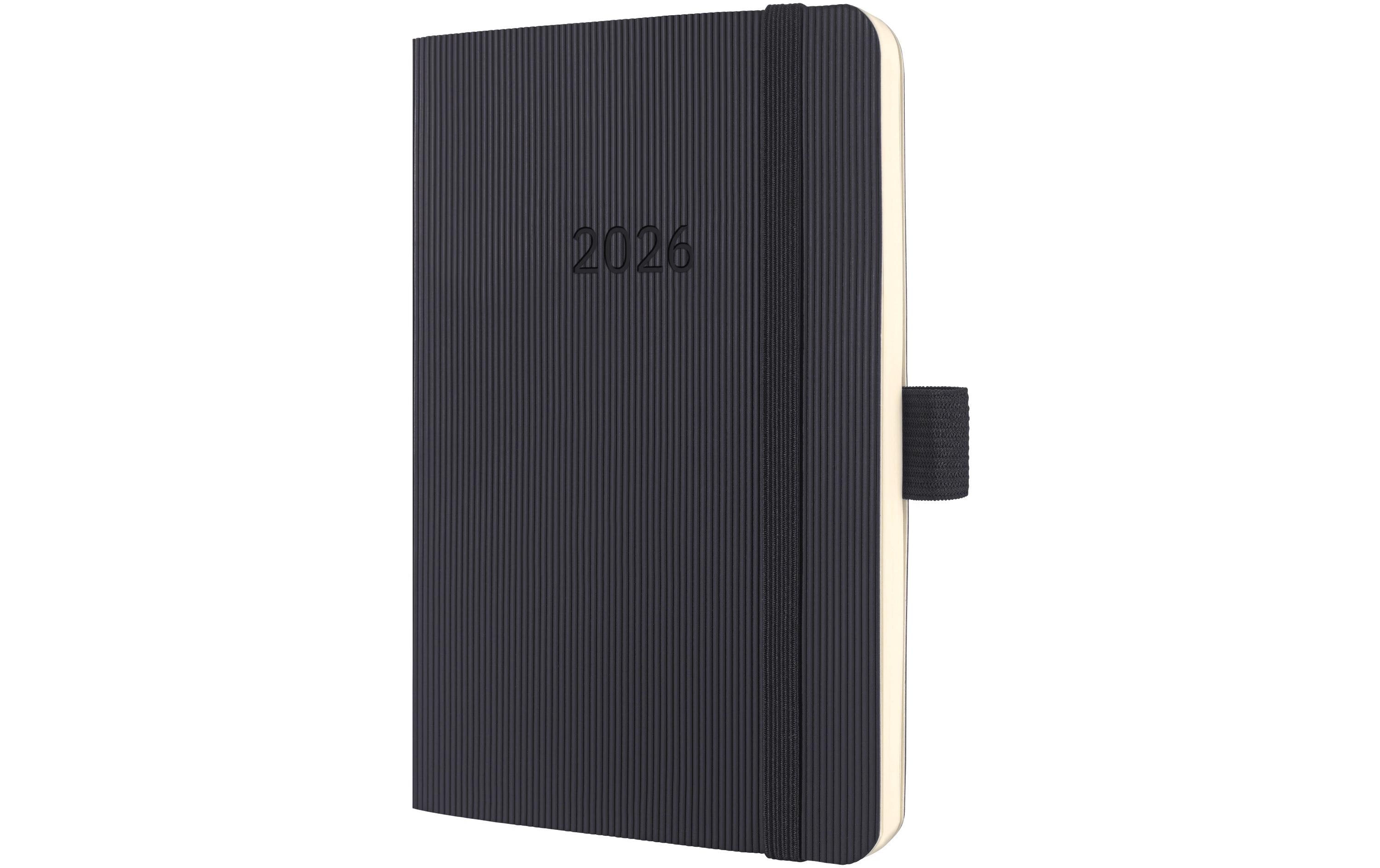 Sigel Wochenagenda Conceptum Liniert, 2026, Schwarz, 9,3 x 14 cm