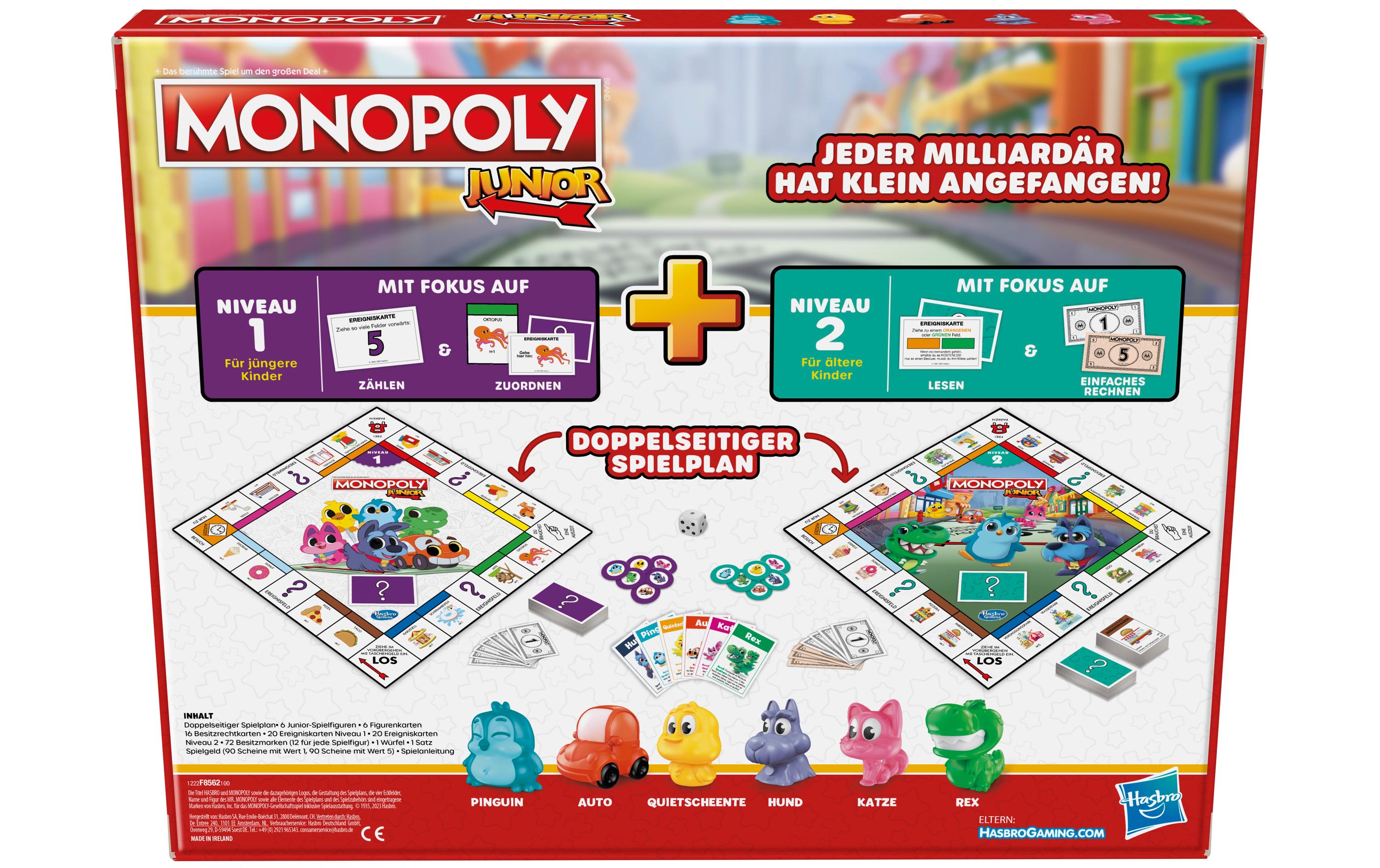 Hasbro Gaming Familienspiel Monopoly Junior -DE-