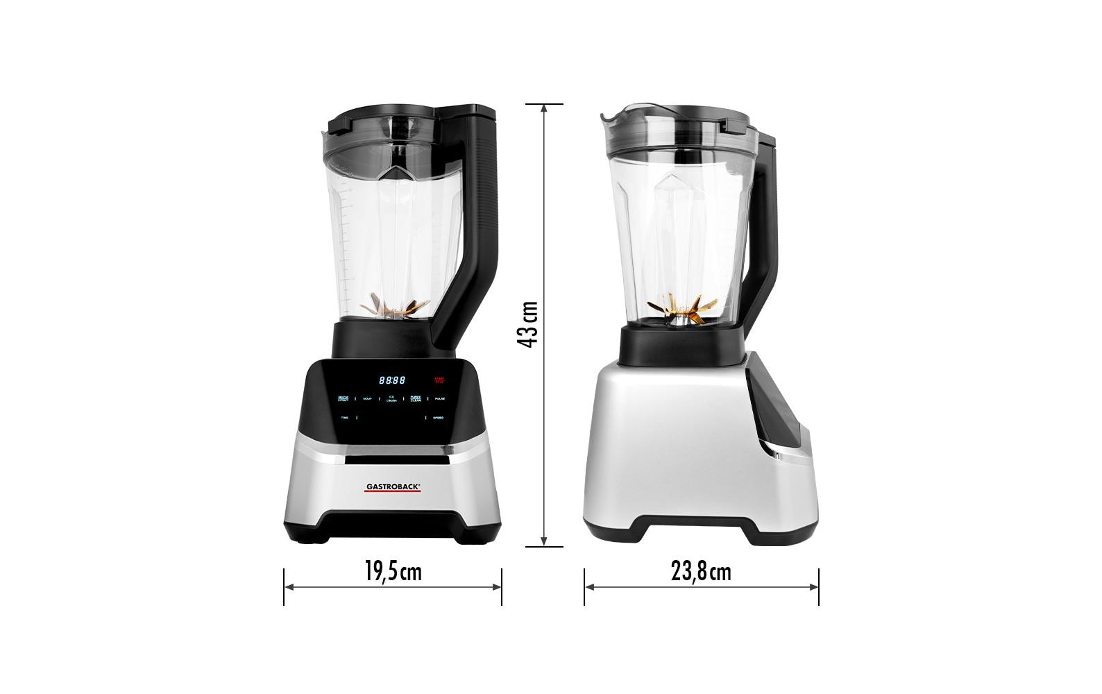 Gastroback Design Multi-Power Standmixer Mix & Soup, Schwarz