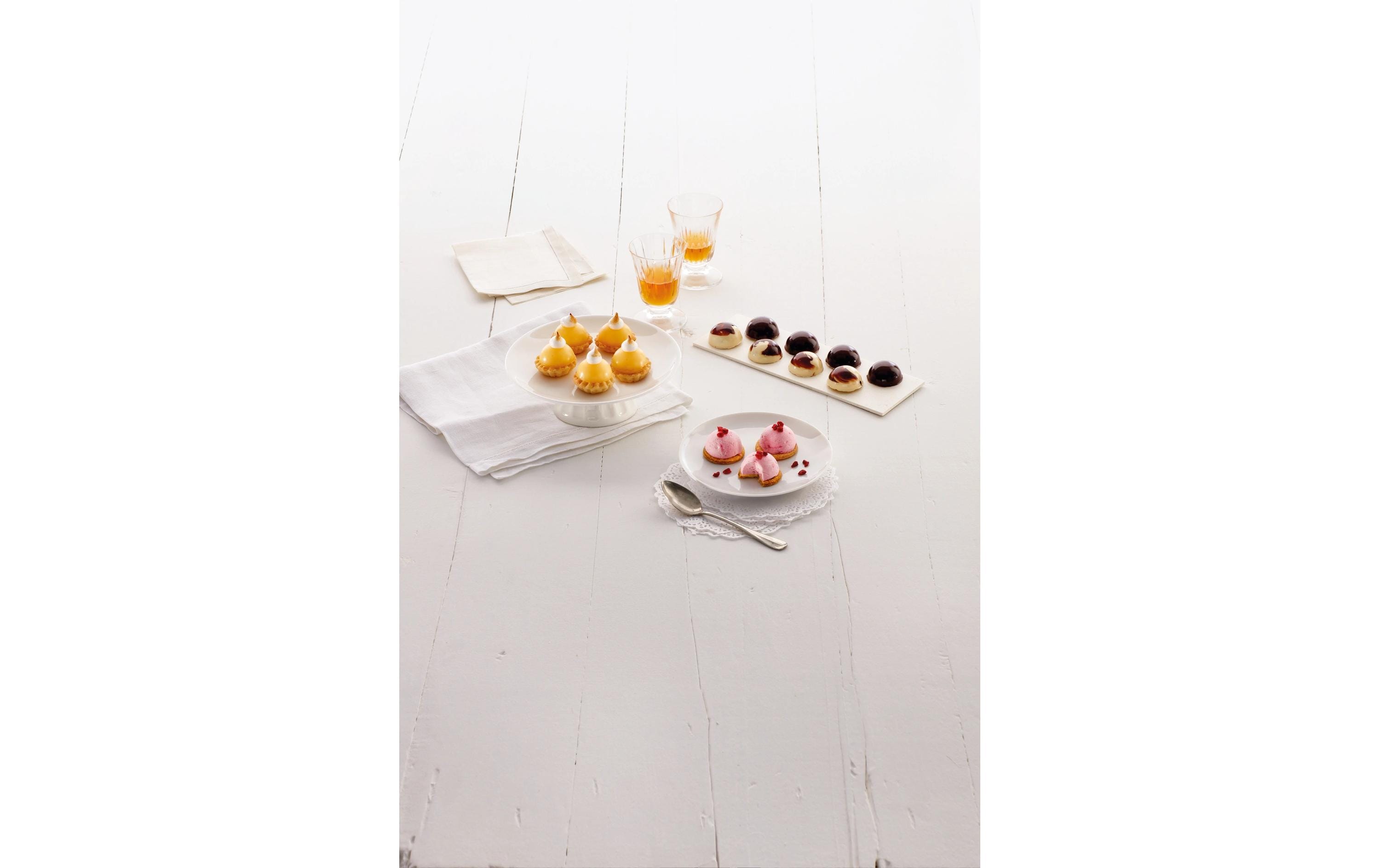 Lékué Backform Halbkugel, Silikon, Schwarz, 24 Mulden