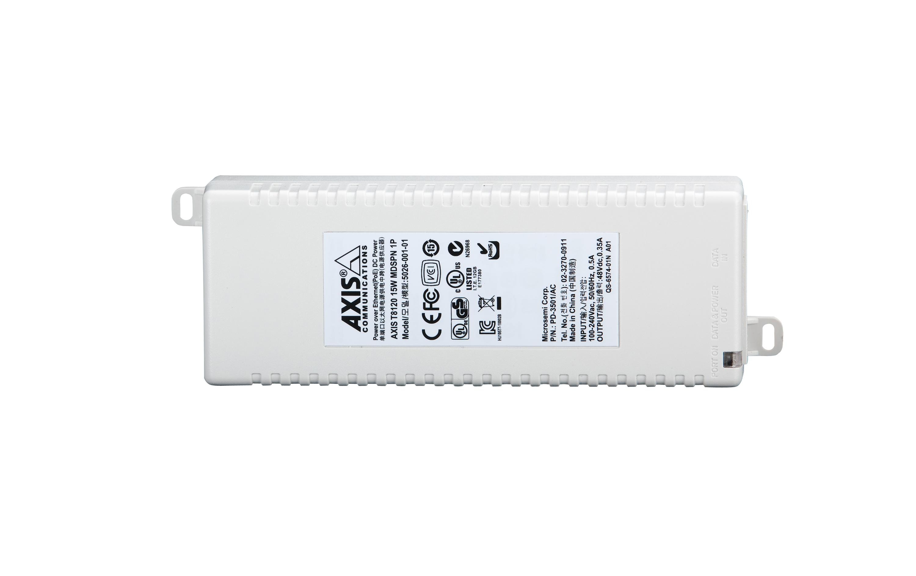 Axis PoE Injector T8120 15 W Indoor 1 Stück