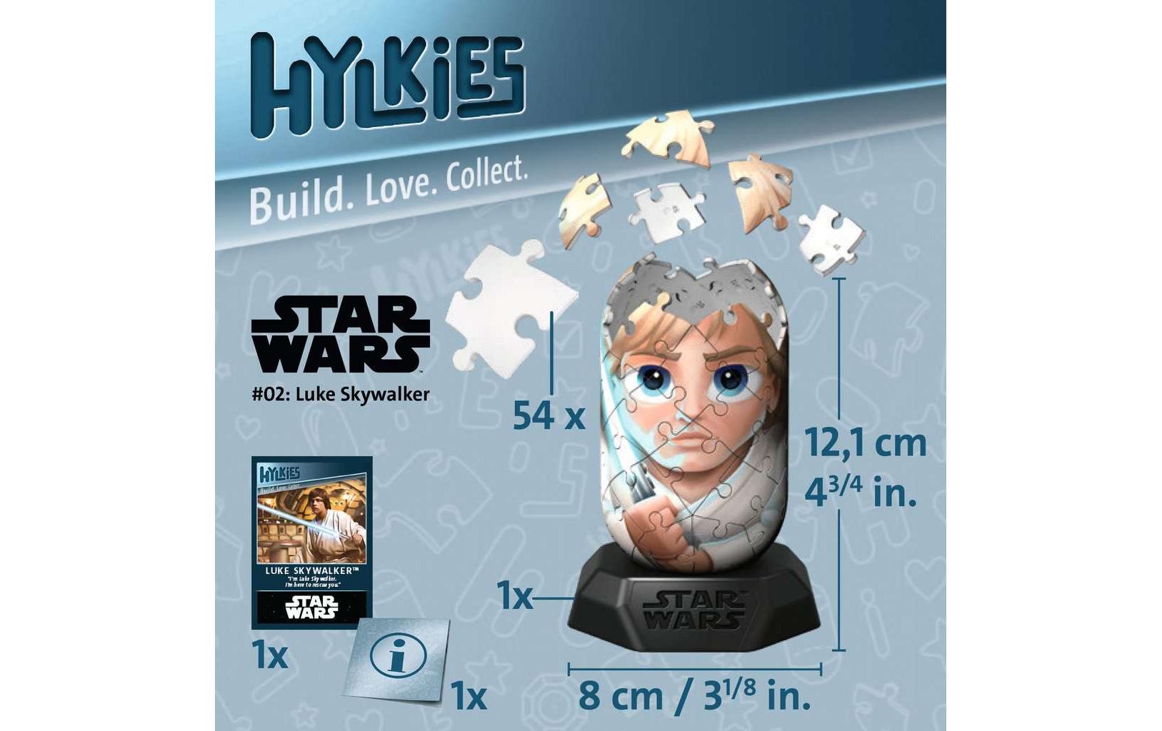 Ravensburger 3D Puzzle Hylkies #02 Luke Skywalker 54 Teile