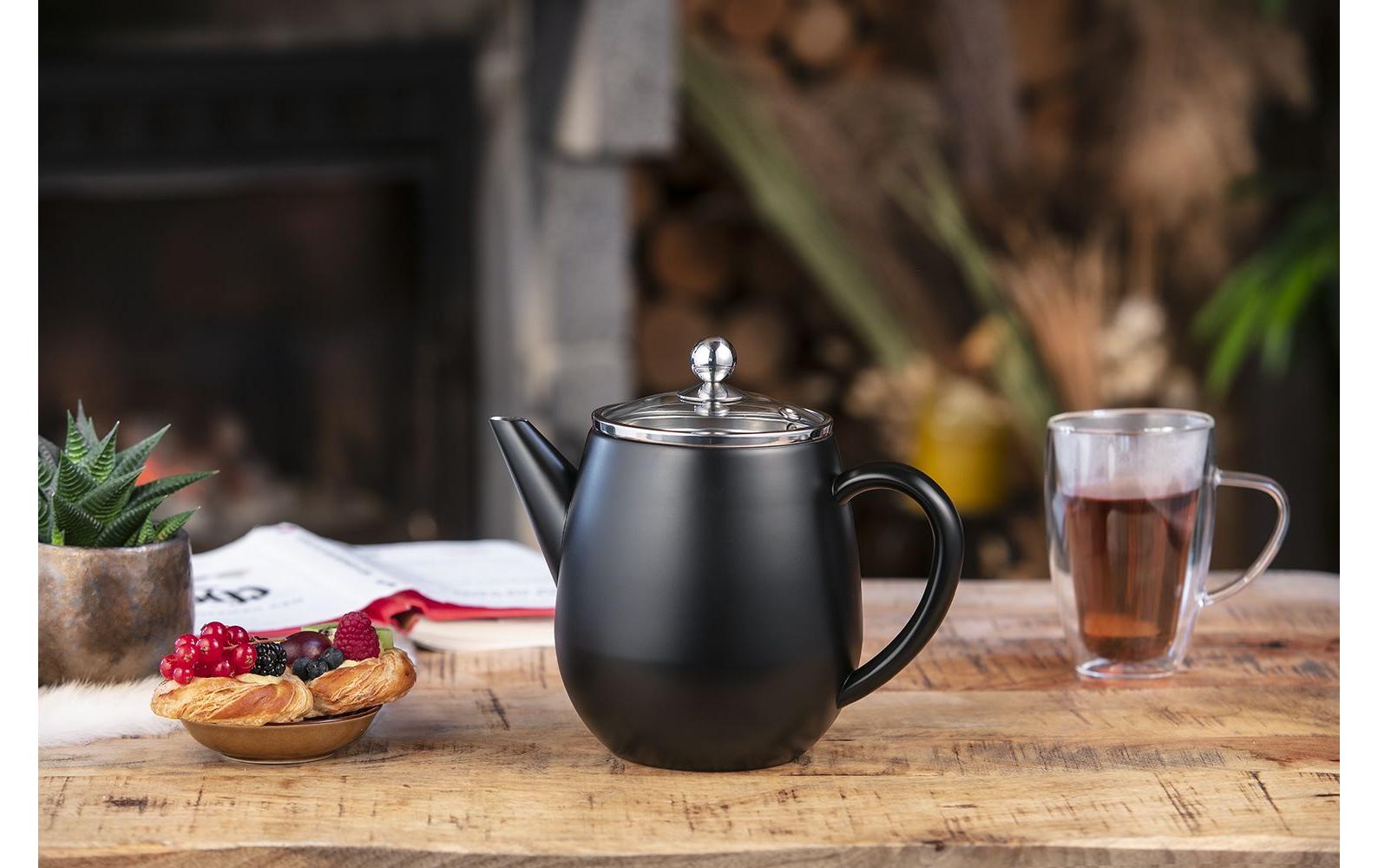 Bredemeijer Teekanne Duet Eva 1.1 Liter, Schwarz