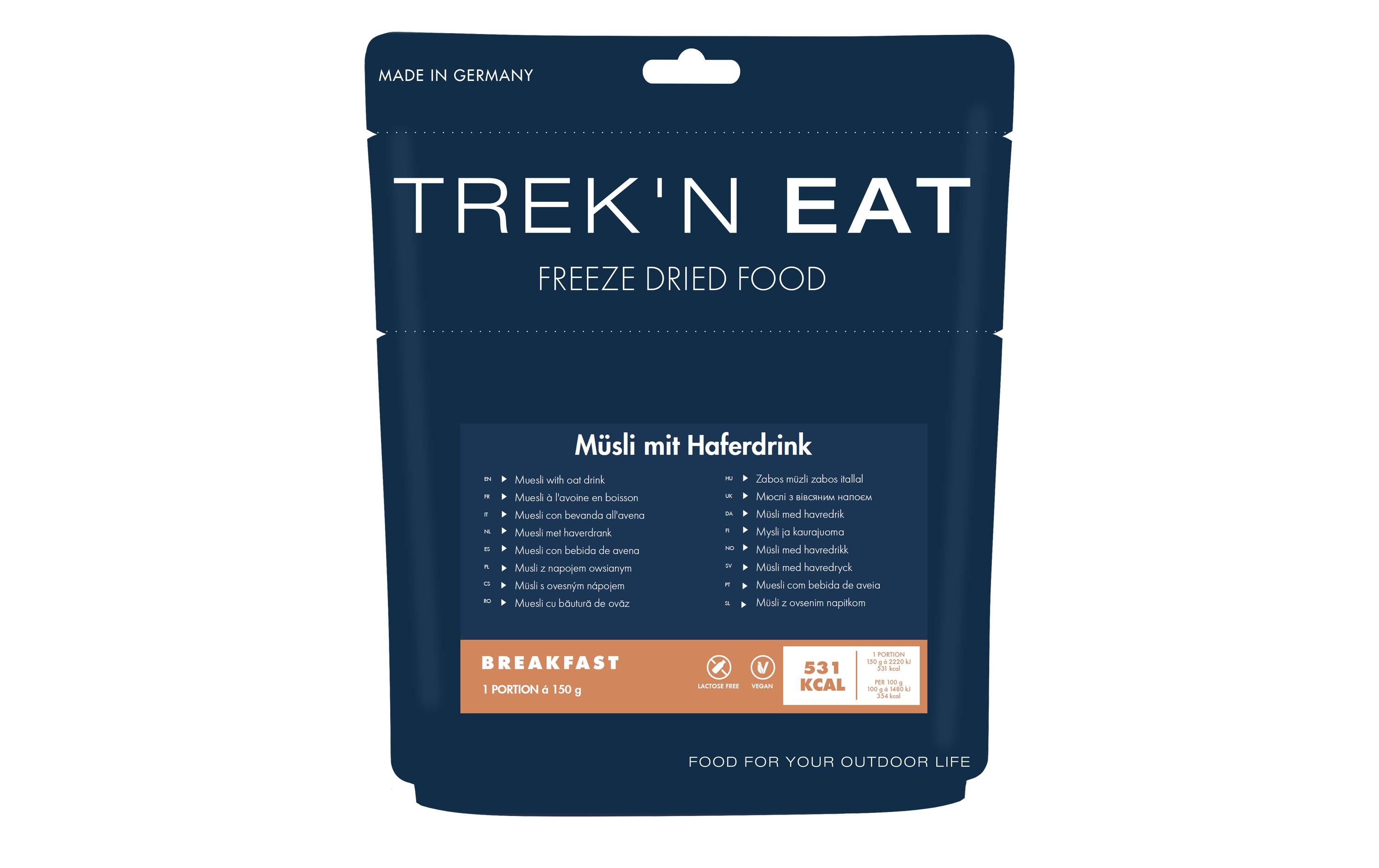 Trek 'N Eat Frühstück Müsli mit Haferdrink