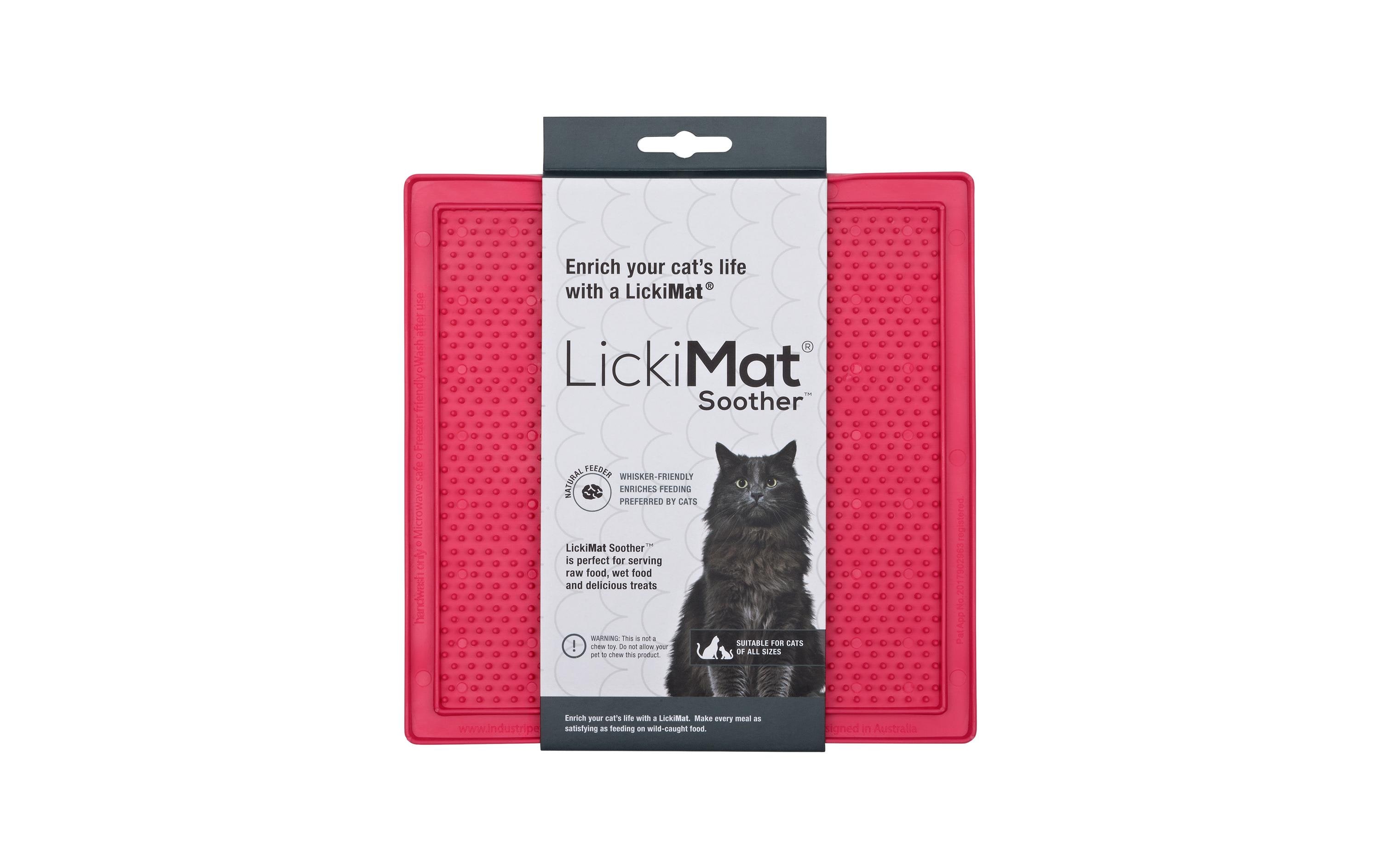 LickiMat Futtermatte Cat Soother, 20 x 20 cm, Pink LickiMat Futtermatte Cat Soother, 20 x 20 cm, Pink