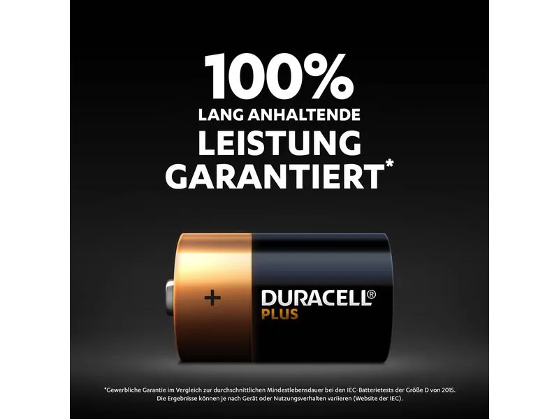 Duracell Batterie D Plus Power 2 Stück Duracell Batterie D Plus Power 2 Stück
