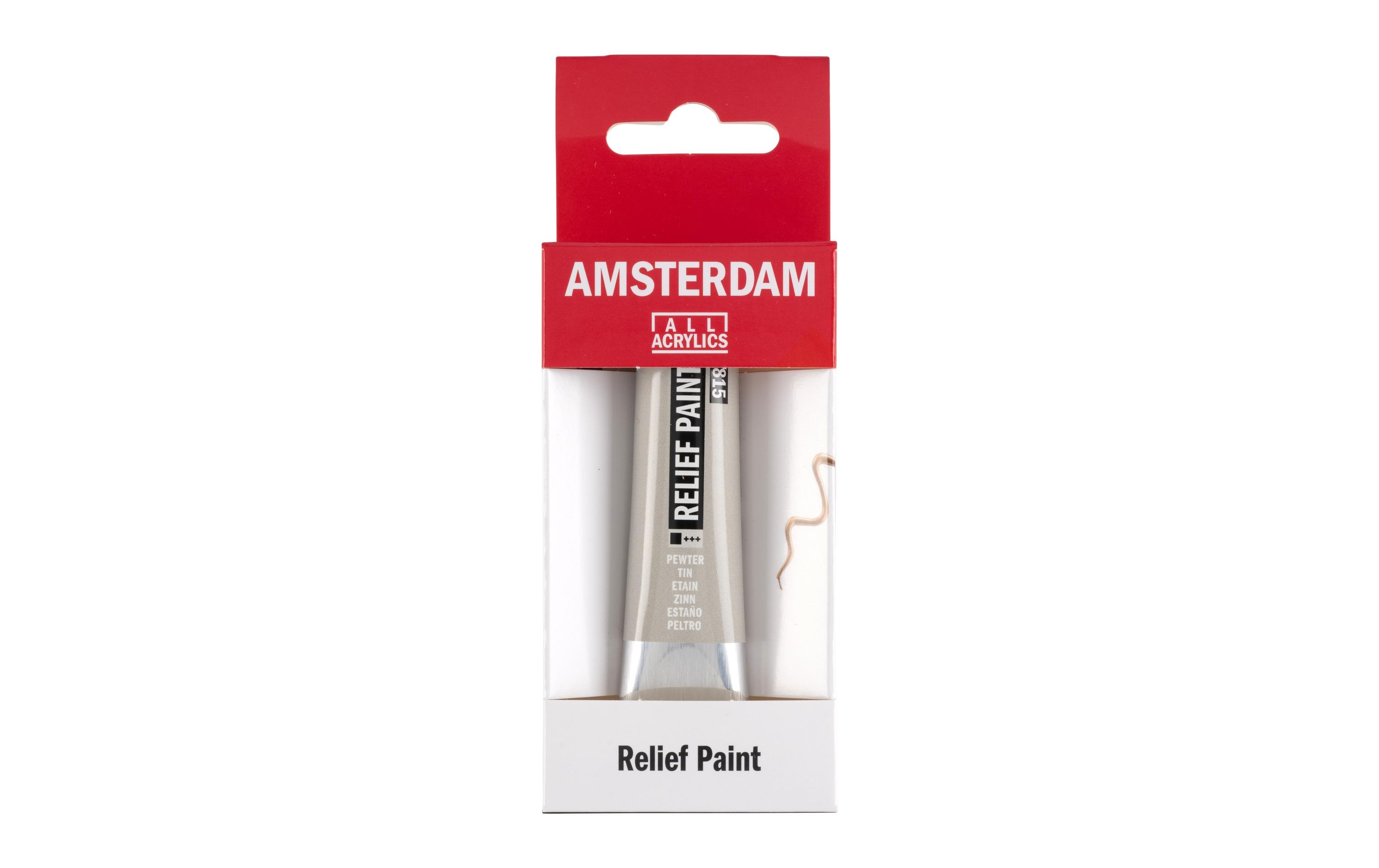 Amsterdam Acrylfarbe Reliefpaint 815 Zinn deckend, 20 ml 20 ml, Zinn Amsterdam Acrylfarbe Reliefpaint 815 Zinn deckend, 20 ml 20 ml, Zinn