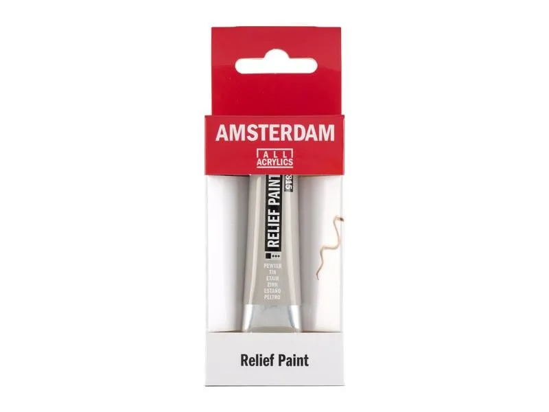 Amsterdam Acrylfarbe Reliefpaint 815 Zinn deckend, 20 ml 20 ml, Zinn Amsterdam Acrylfarbe Reliefpaint 815 Zinn deckend, 20 ml 20 ml, Zinn