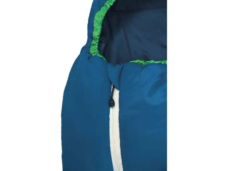 Grüezi Bag Kinderschlafsack Biopod Wolle Kids World Traveller Blue