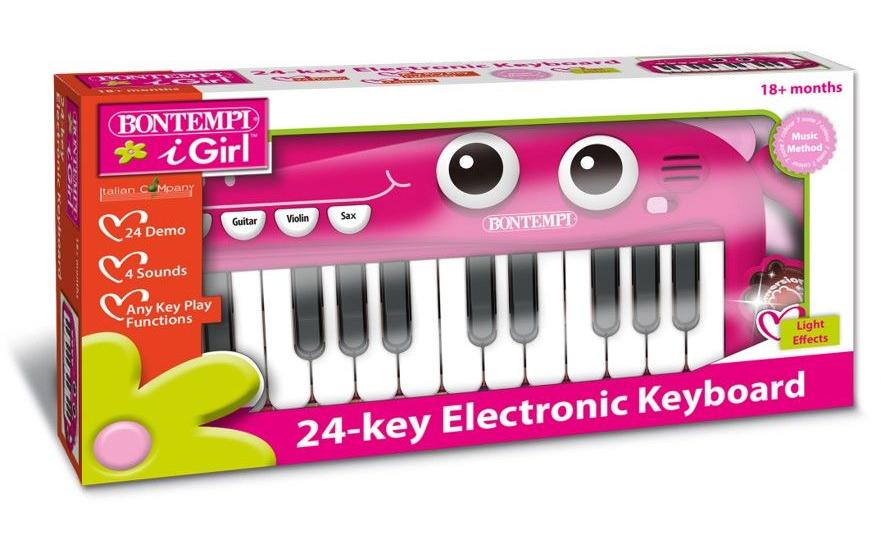 Bontempi Musikinstrument Elektronik-Keyboard pink 24 Tasten Bontempi Musikinstrument Elektronik-Keyboard pink 24 Tasten