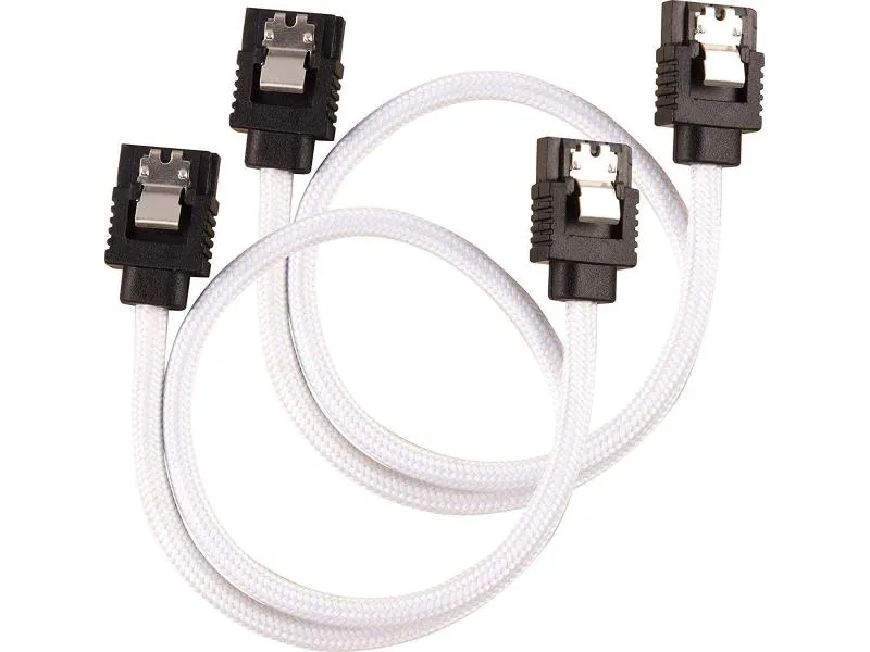 Corsair SATA3-Kabel Premium Set Weiss 30 cm Corsair SATA3-Kabel Premium Set Weiss 30 cm