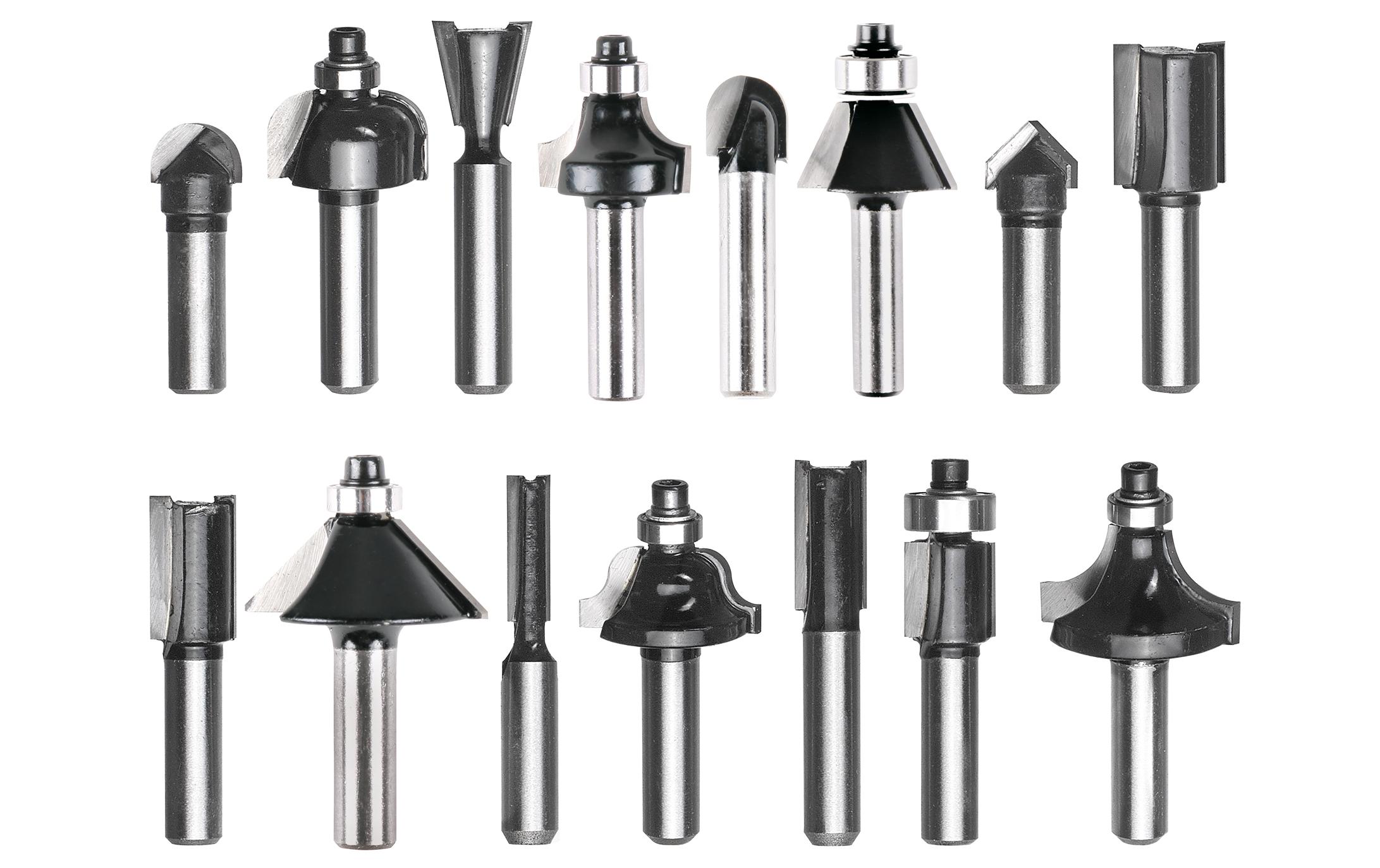 Einhell Fräserset Ø 8 mm 15-teilig