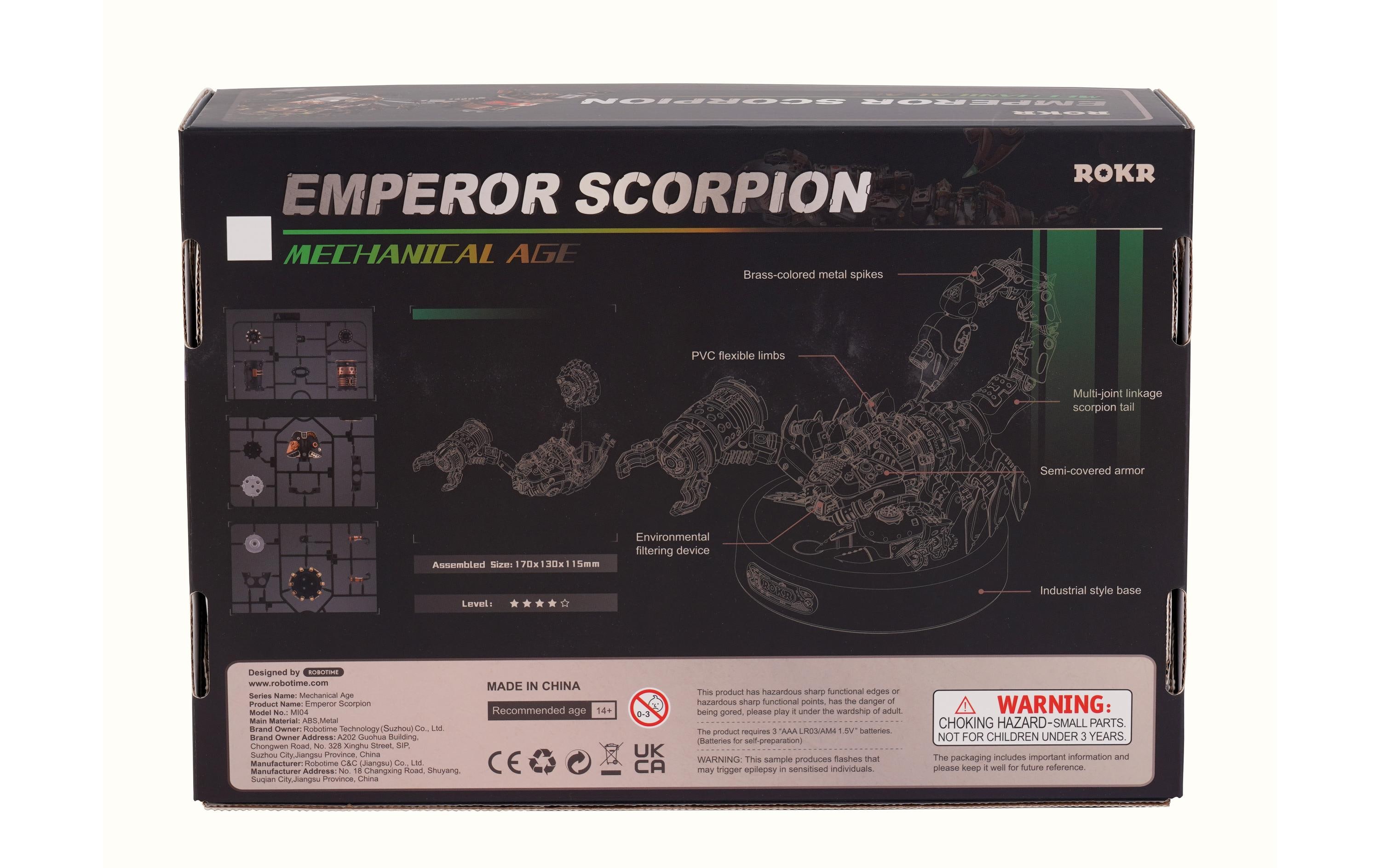 RoboTime Bausatz ROKR Mechanischer Emperor Scorpion
