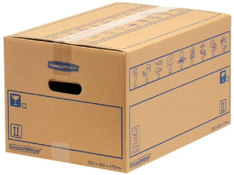 Fellowes Umzugsbox Smoothmove C-Flute Braun, 10Stk. Fellowes Umzugsbox Smoothmove C-Flute Braun, 10Stk.