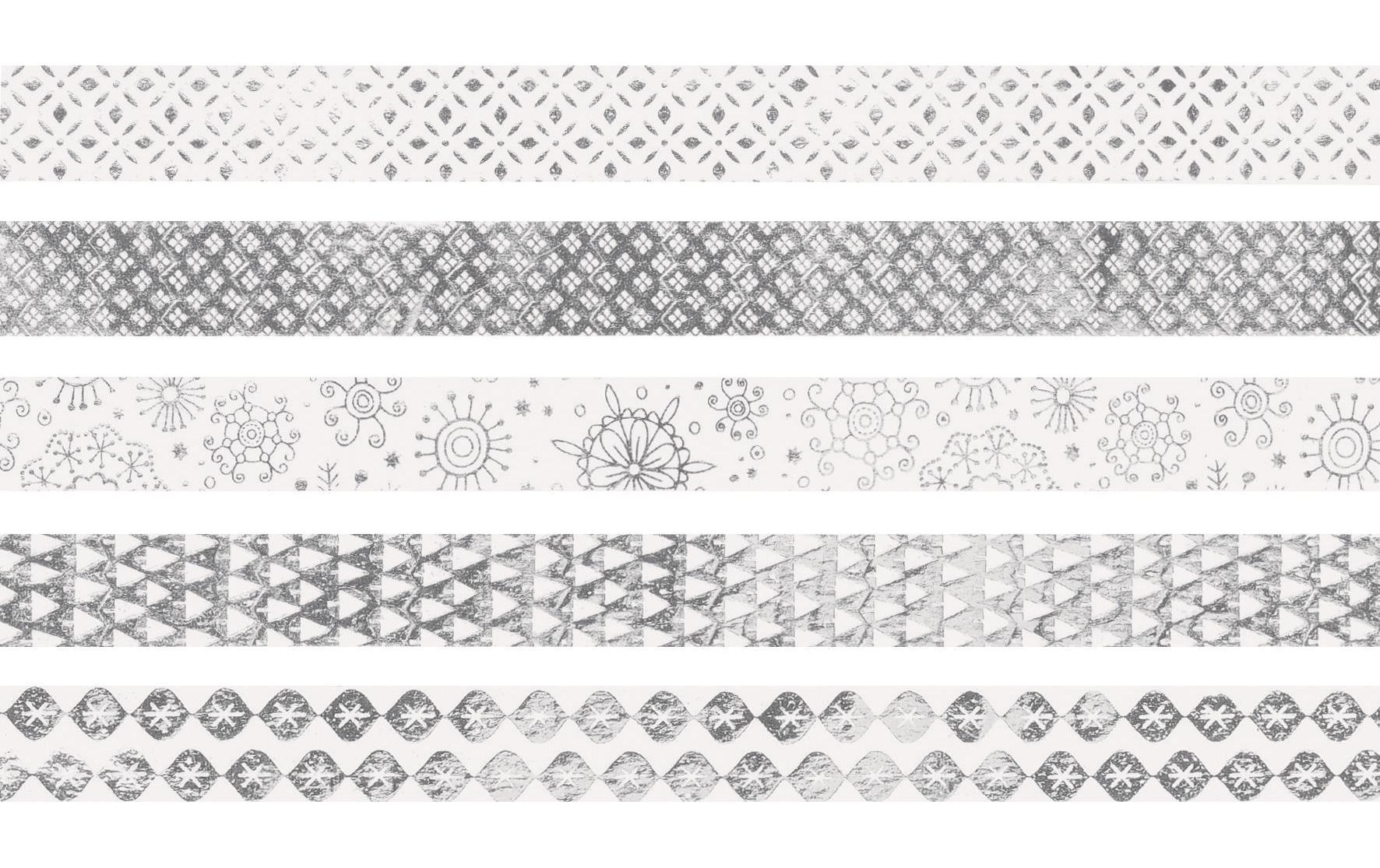 Heyda Washi Tape Weihnachten Glänzend Silber Heyda Washi Tape Weihnachten Glänzend Silber