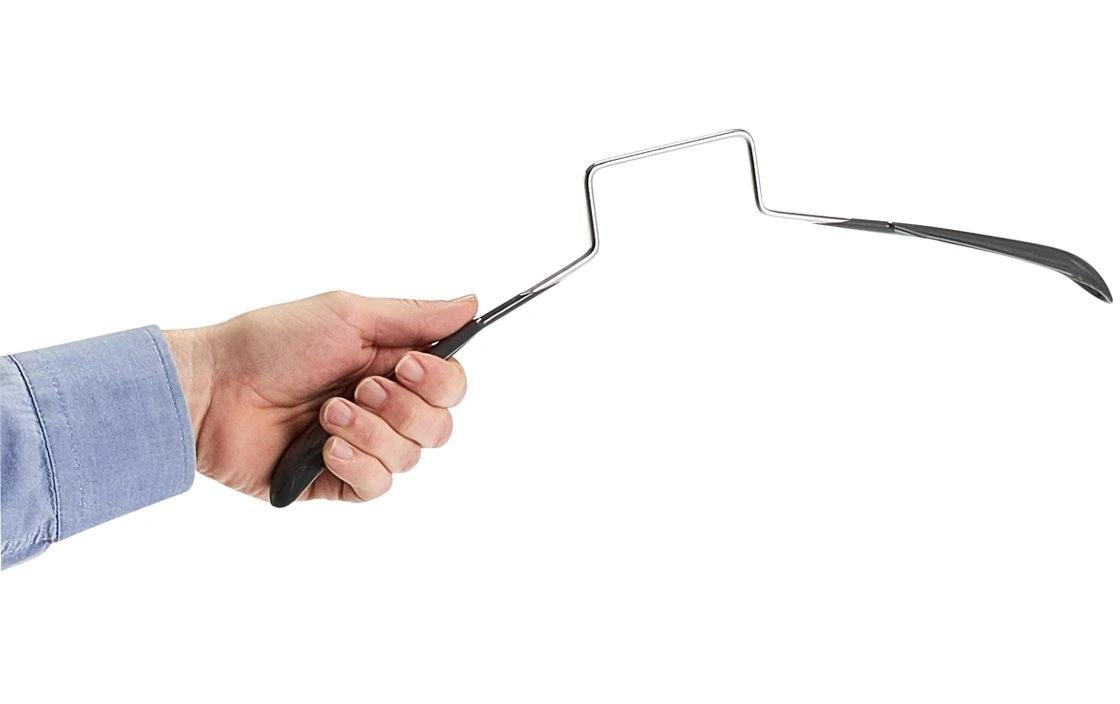 Zeller Present Kleiderbügel Mehrfach, Metall/Kunststoff Schwarz/Silber
