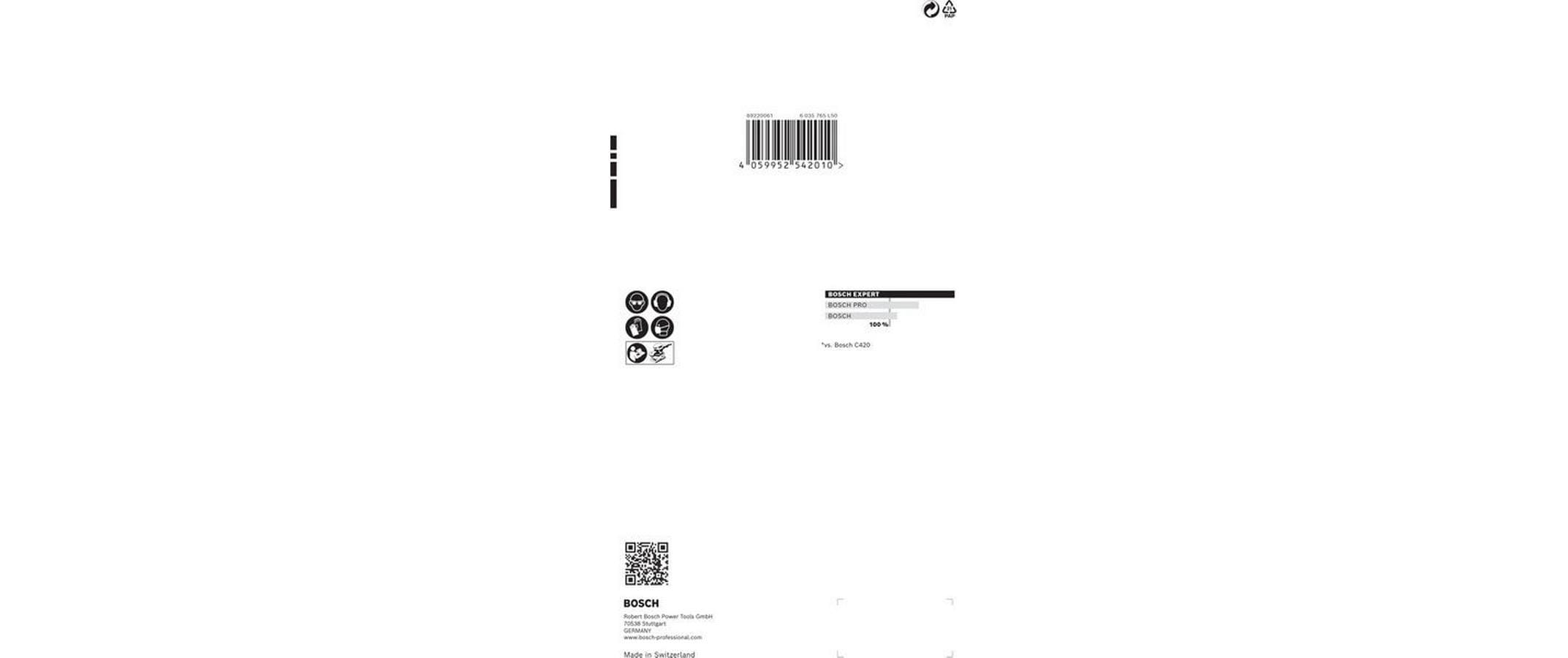 Bosch Professional Schleifpapier EXPERT C470, 115 x 230 mm, G 120, 10-tlg.