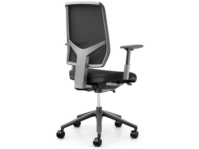 Giroflex Bürostuhl 68 mit Netzrücken und Armlehnen, Charcoal Giroflex Bürostuhl 68 mit Netzrücken und Armlehnen, Charcoal