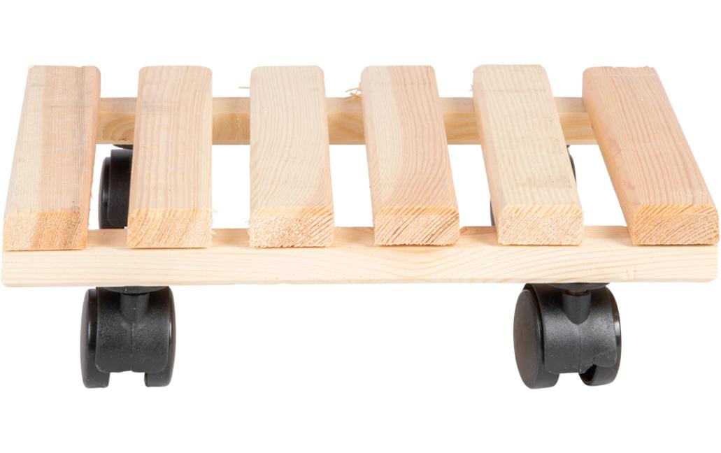 Esschert Design Rolleruntersetzer Quadratisch L Nature/Schwarz Esschert Design Rolleruntersetzer Quadratisch L Nature/Schwarz