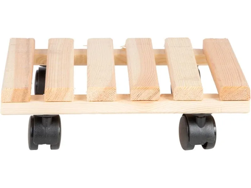 Esschert Design Rolleruntersetzer Quadratisch L Nature/Schwarz Esschert Design Rolleruntersetzer Quadratisch L Nature/Schwarz