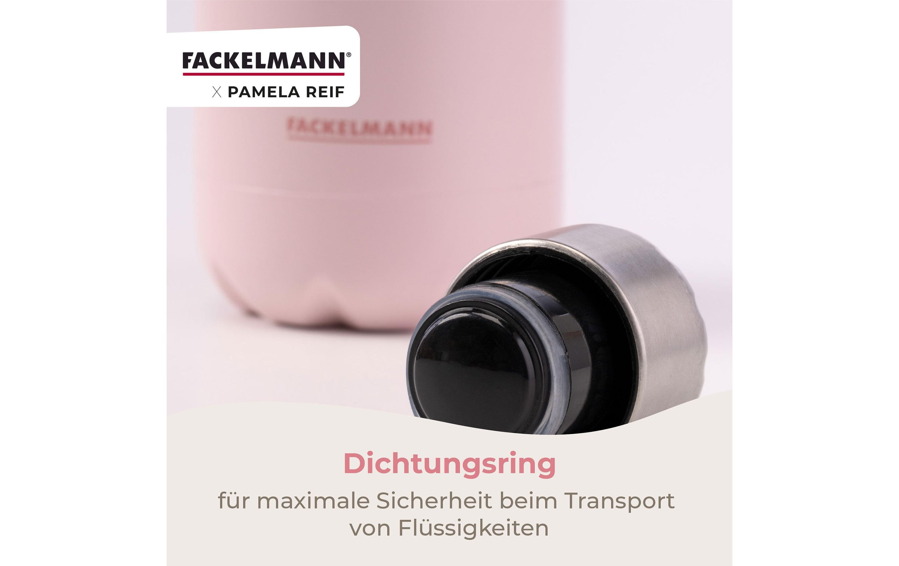 Fackelmann Trinkflasche Thermotrinkflasche 500 ml, Pastellrosa