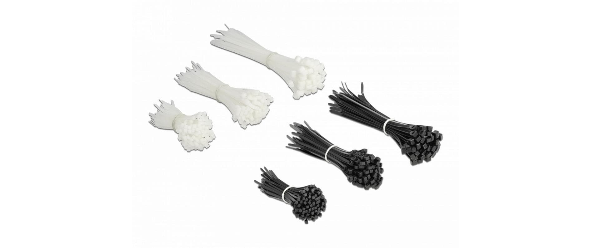 Delock Kabelbinder Box 500 Stück, assortiert