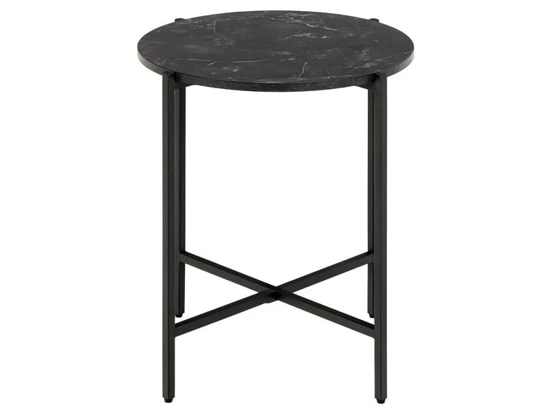 AC Design Couchtisch Lamoine Schwarz, Ø 40 x 45 cm