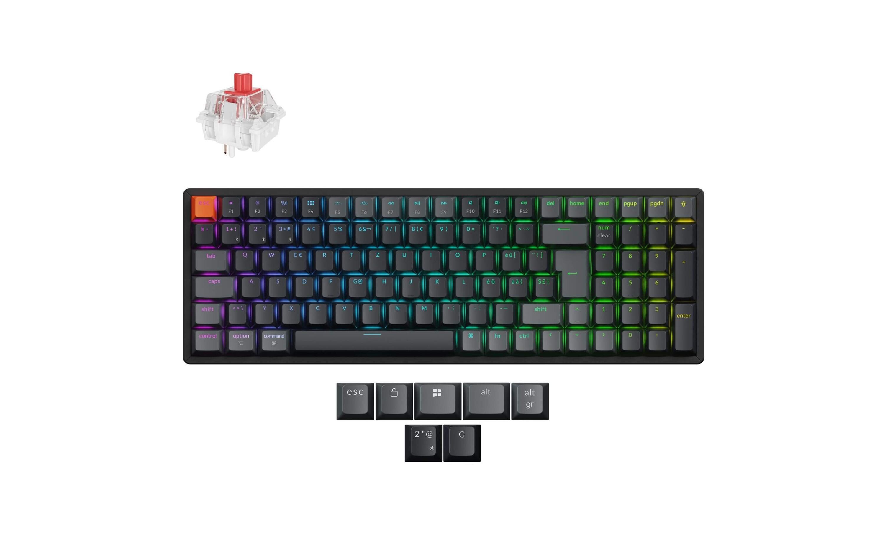 Keychron Gaming-Tastatur K4 QMK Version 3 Red Switch Keychron Gaming-Tastatur K4 QMK Version 3 Red Switch