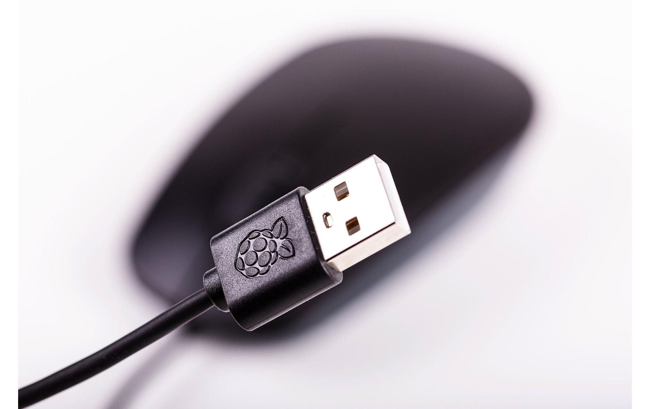 Raspberry Pi Maus Raspberry Pi USB Schwarz / Grau Raspberry Pi Maus Raspberry Pi USB Schwarz / Grau