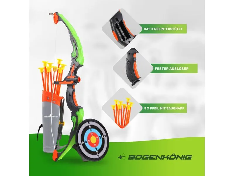 Bogenkönig Bogenschiess-Set leuchtend Bogenkönig Bogenschiess-Set leuchtend