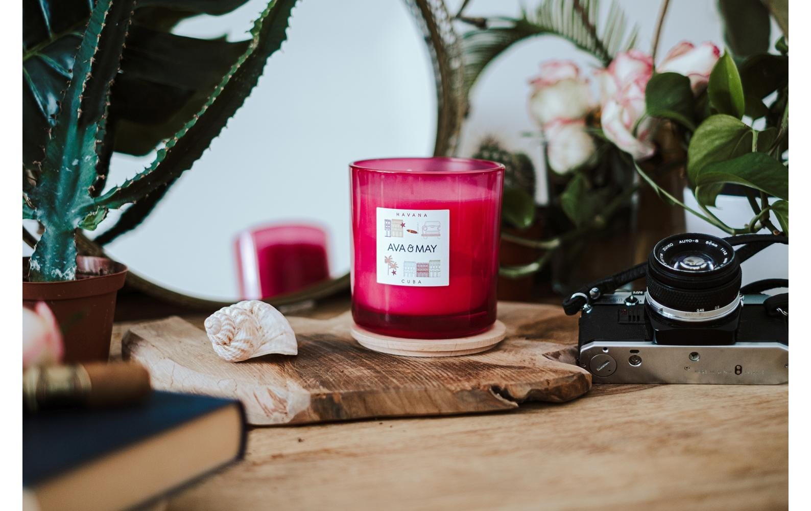 AVA & MAY Duftkerze Havanna Gross, 500 g