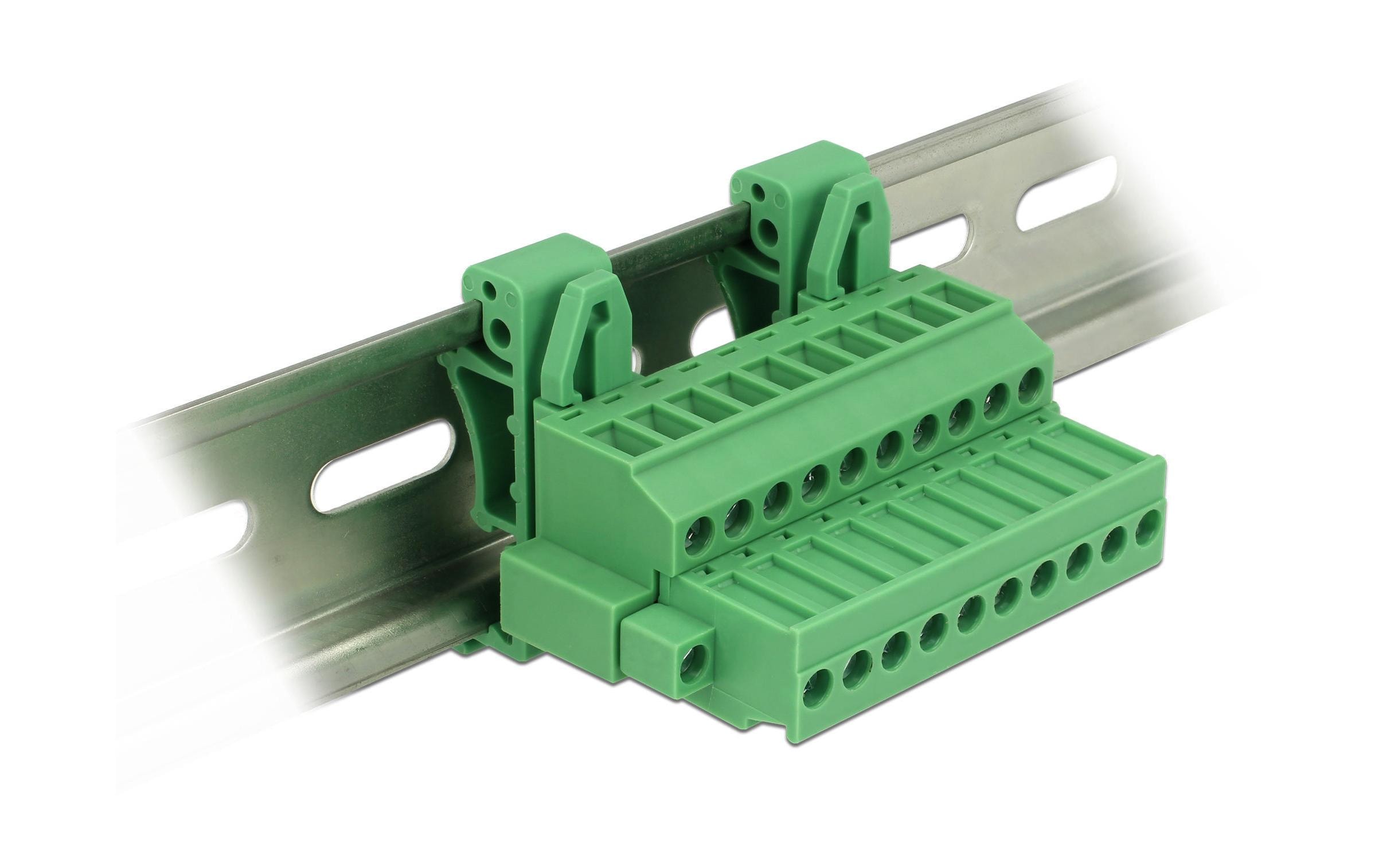 Delock Hutschiene/DIN Rail Terminalblock 10Pin
