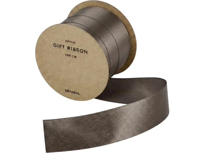 Blomus Geschenkband Juhla 25 mm x 5 m, Grün/Braun