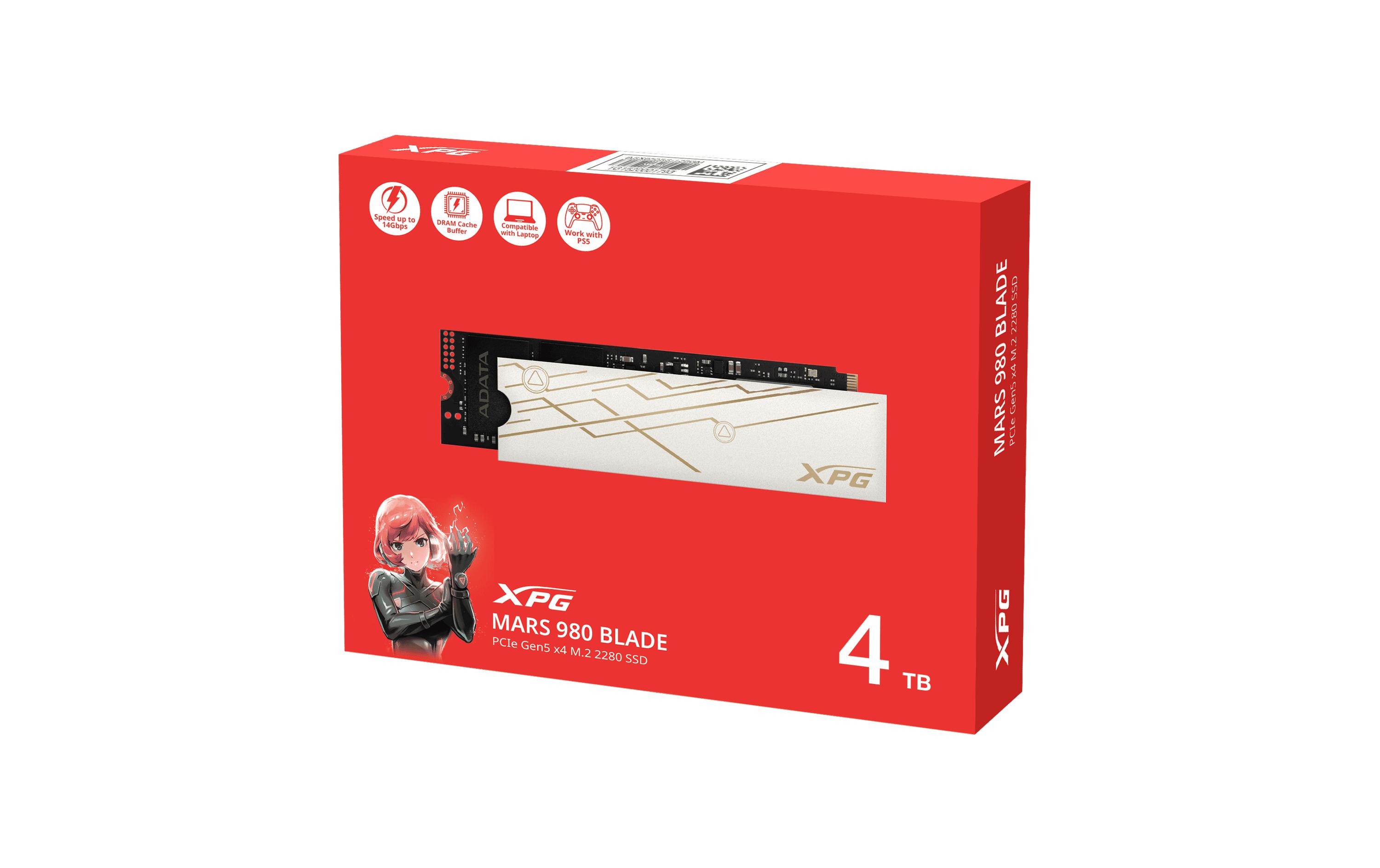 ADATA SSD Mars 980 Blade M.2 2280 NVMe 4000 GB