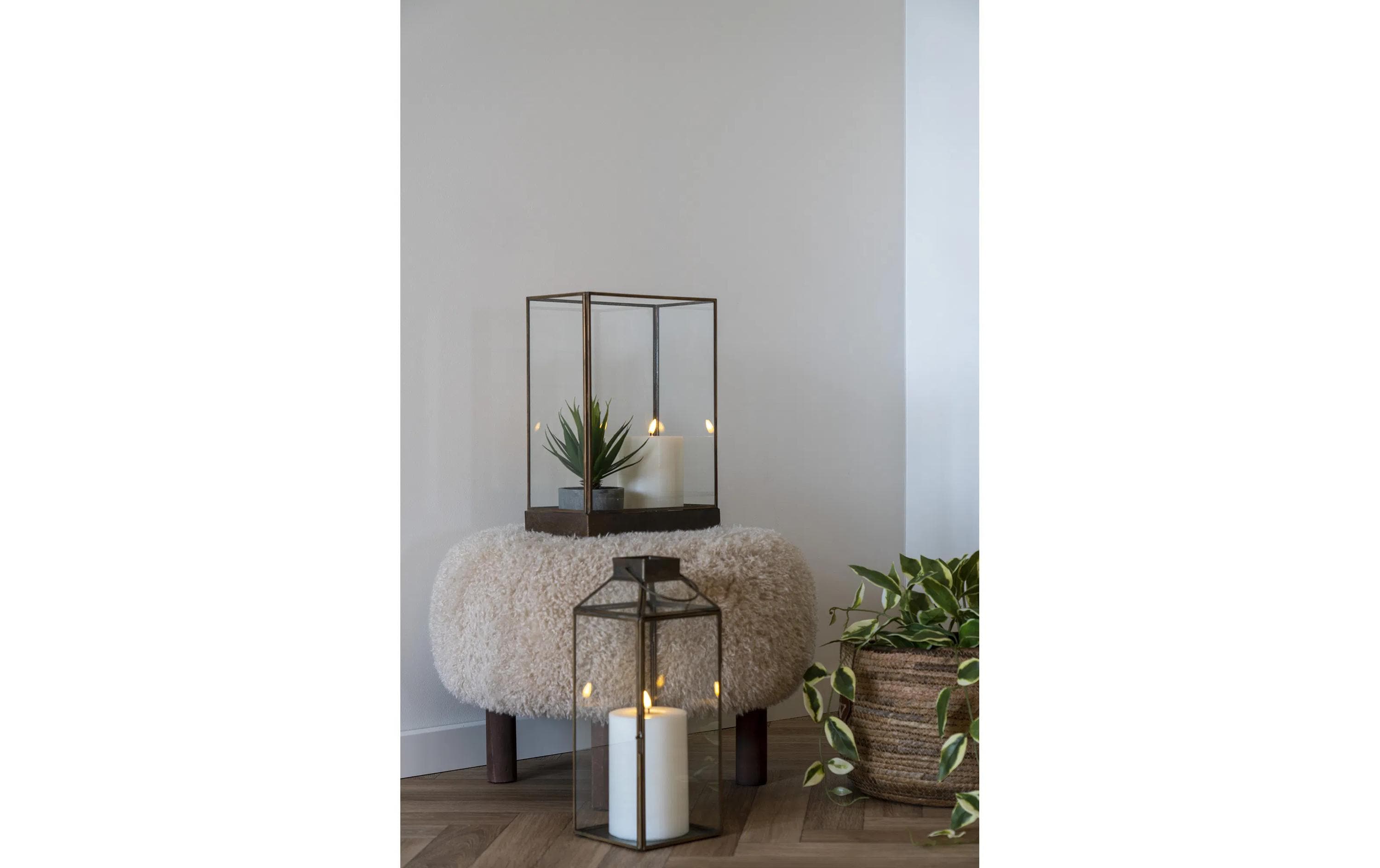 House Nordic Laterne Mysore 35 cm, Braun