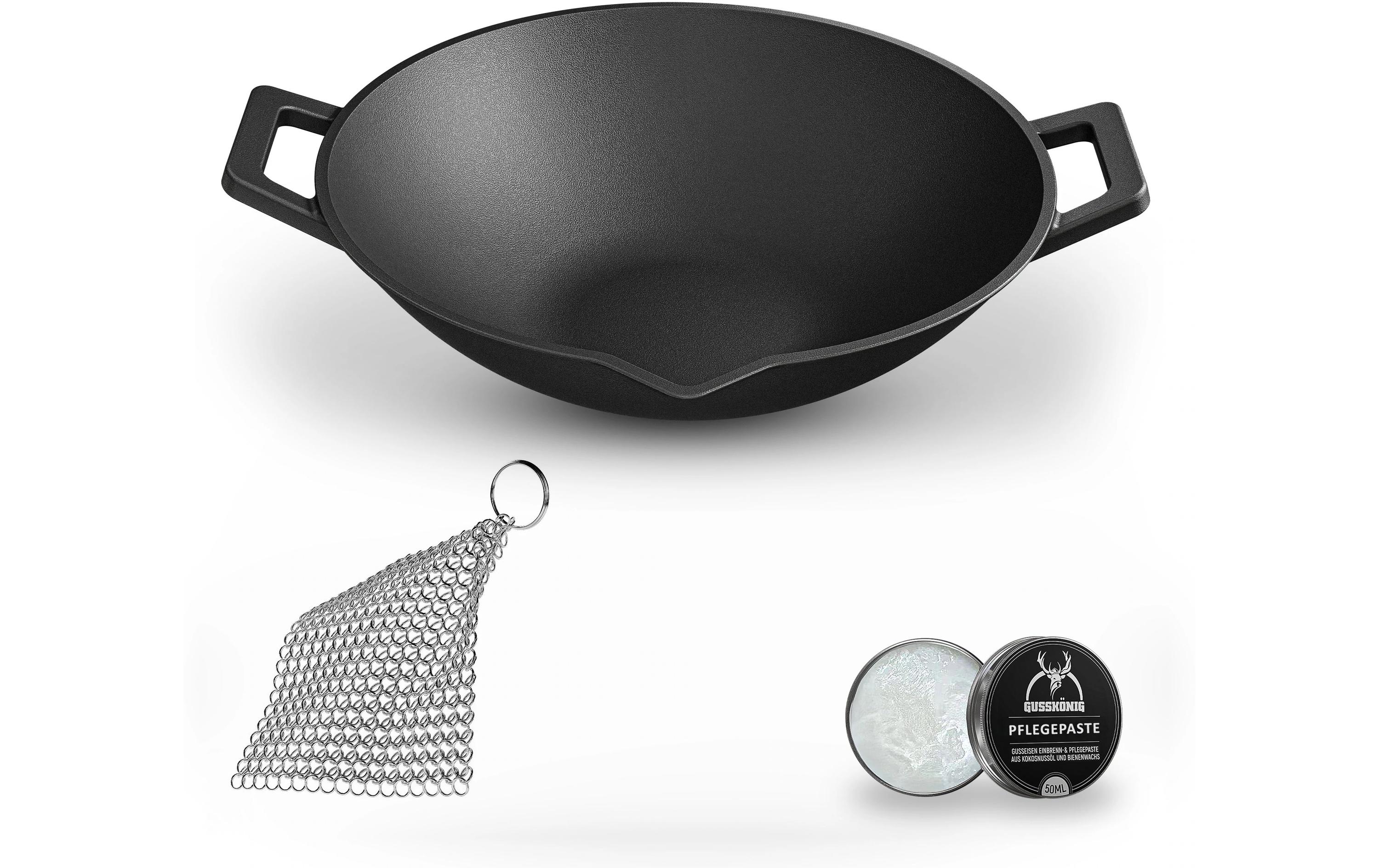Gusskoenig Eingebrannte Wokpfanne 36 cm