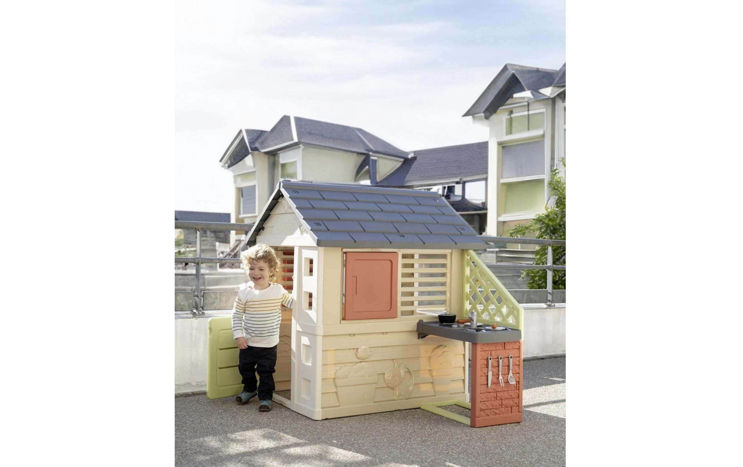 Smoby Spielhaus Natur mit Küche