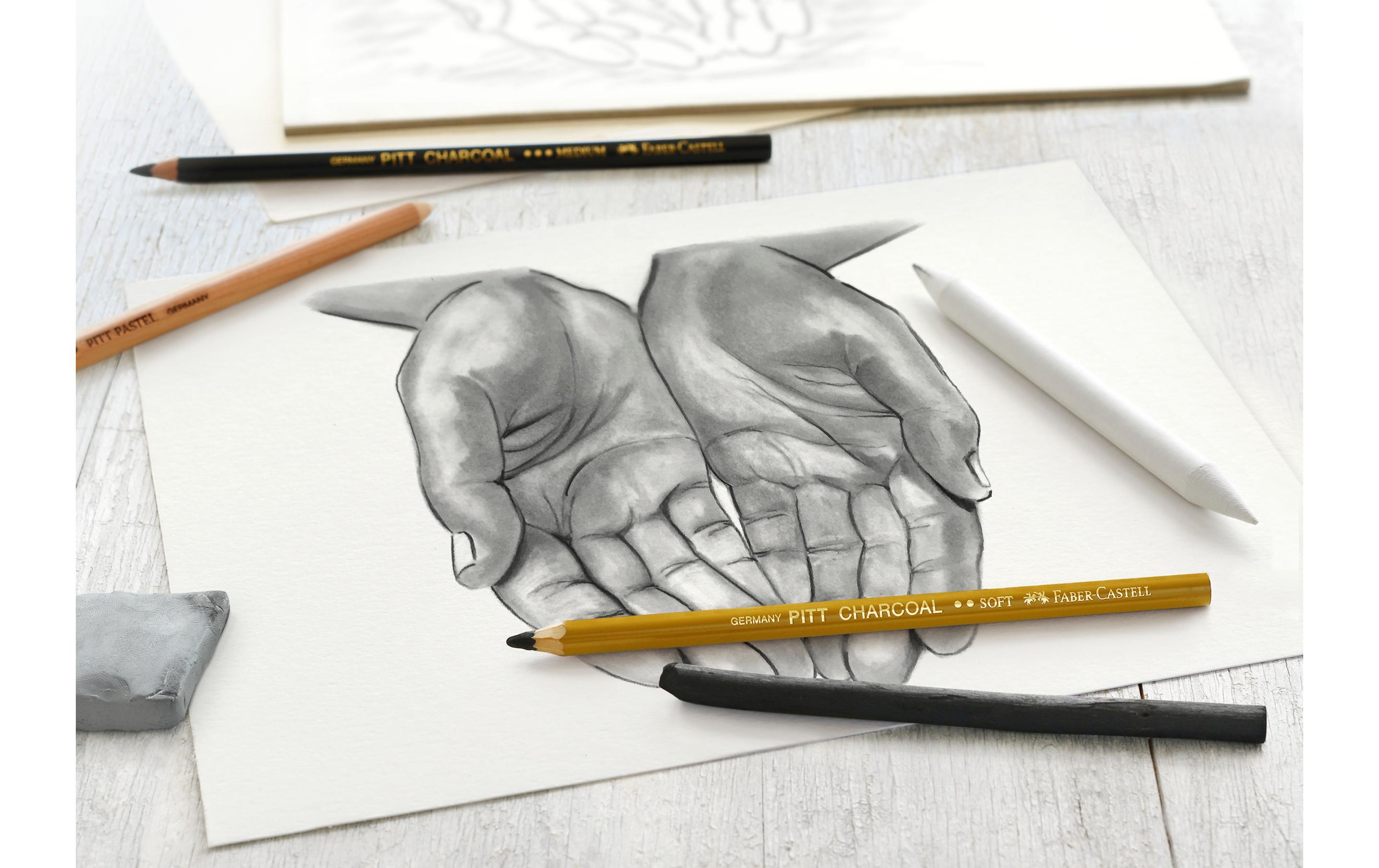 Faber-Castell Zeichenkohle Charcoal 7-teilig