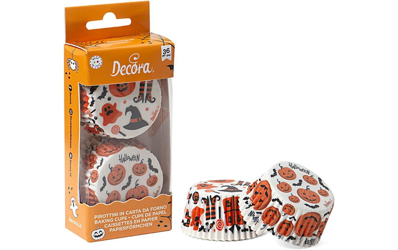 Decora Muffin-Backform Halloween ø 5 cm, Weiss, 1 Stück