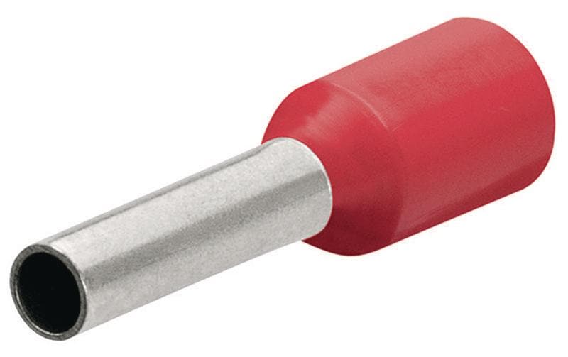 Knipex Aderendhülsen 28 x 18 mm Rot, 100 Stück Knipex Aderendhülsen 28 x 18 mm Rot, 100 Stück