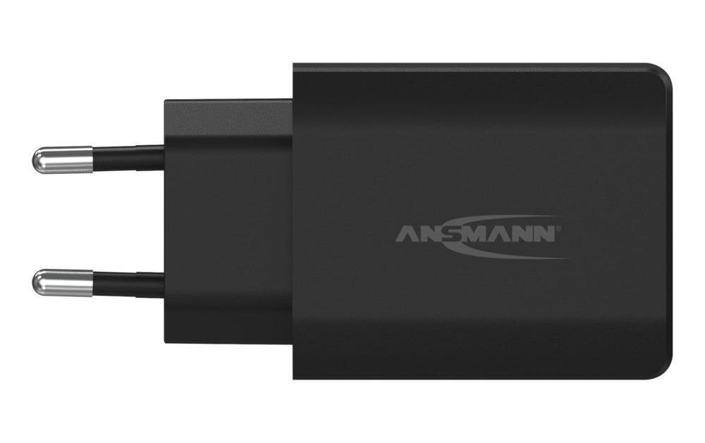 Ansmann USB-Wandladegerät Home Charger 130Q, 18 W, Schwarz