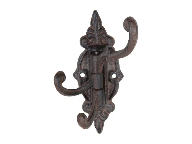 Esschert Design Wandhaken drehbar, Braun