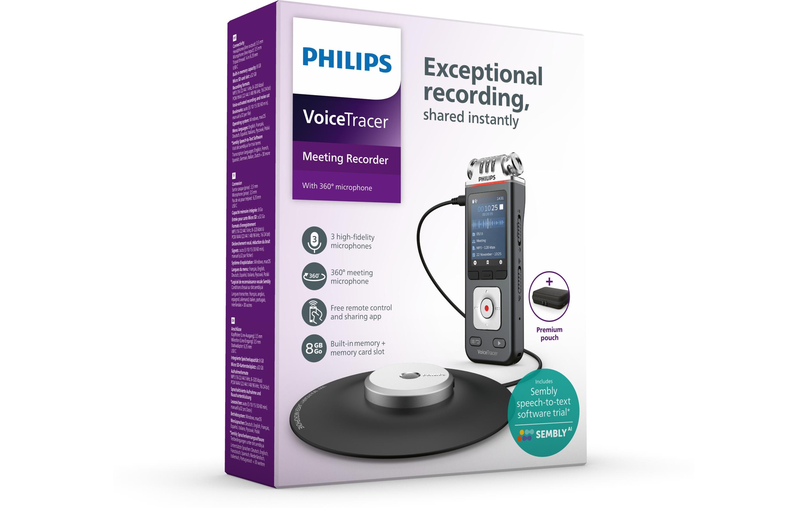 Philips Diktiergerät DVT8115 Philips Diktiergerät DVT8115