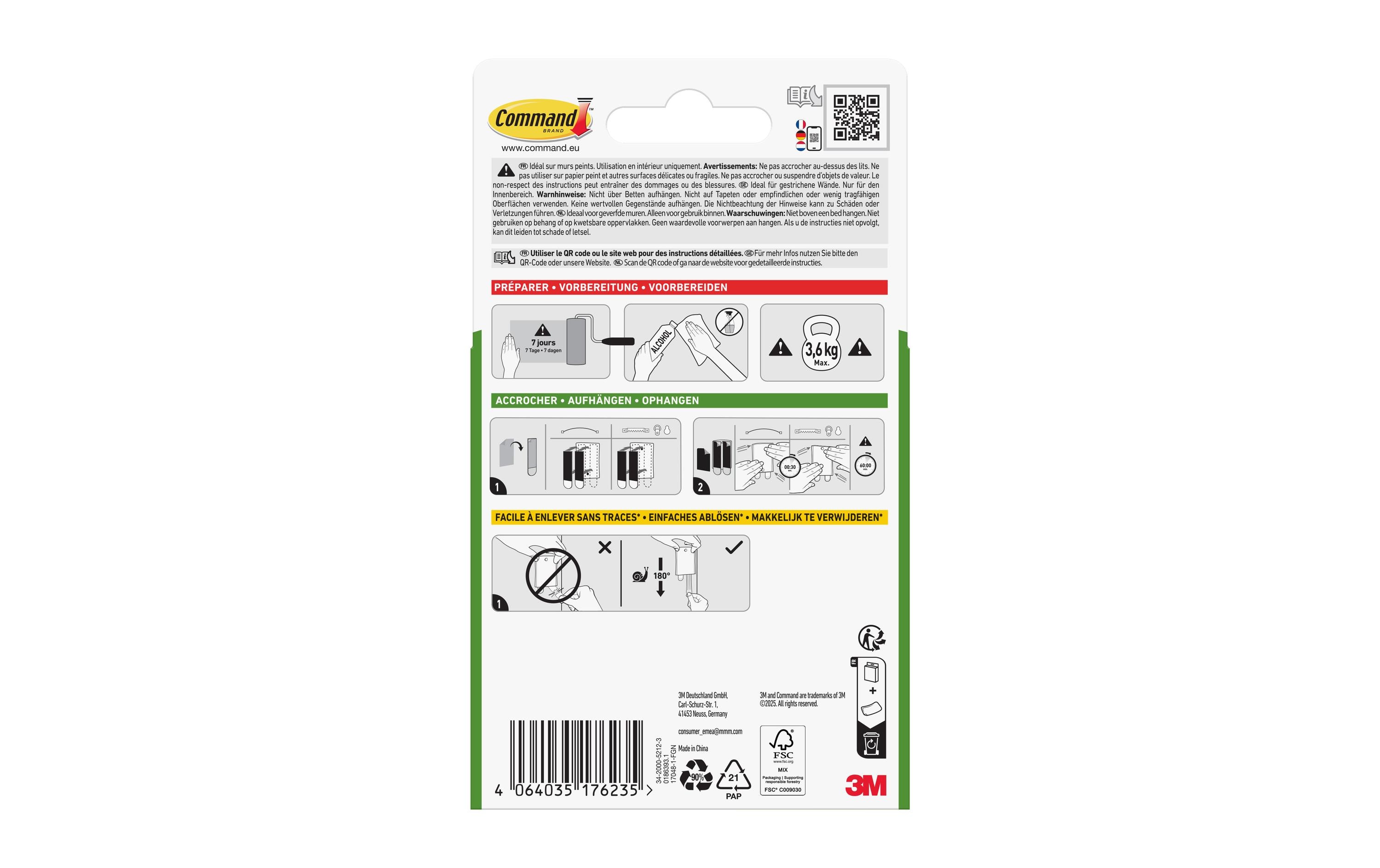 Command Haken Command 3.6 kg, Silber