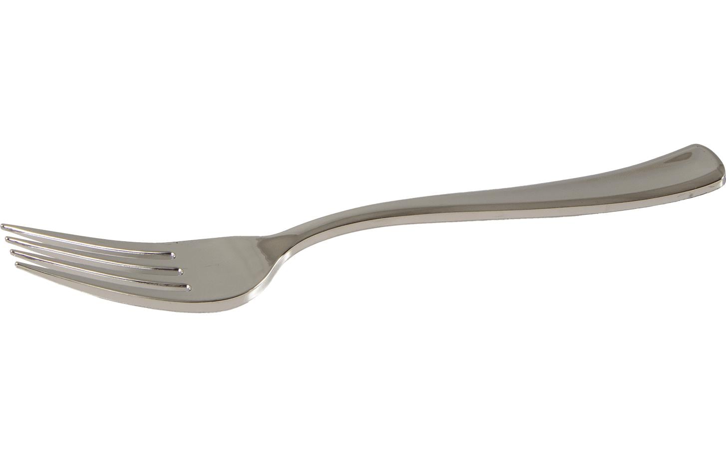 ELCO Einweg-Gabel 19 cm, 50 Stück, Silber