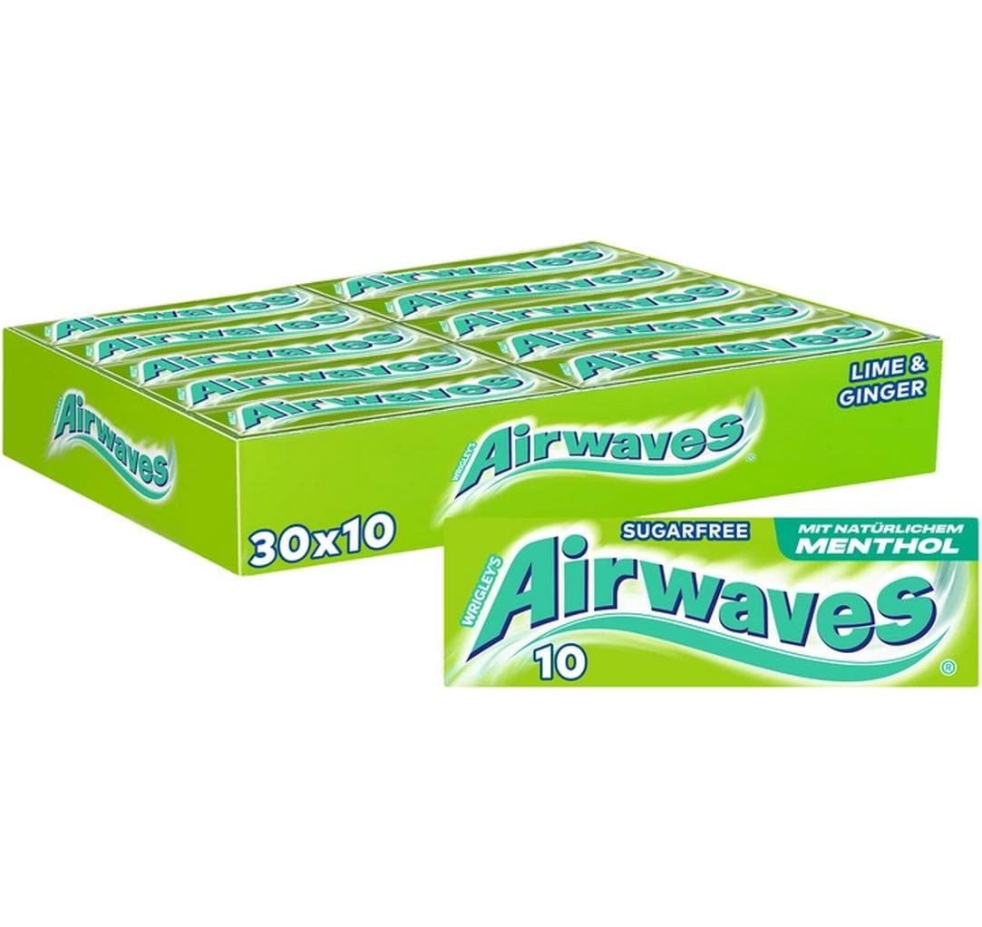 Airwaves Kaugummi Lime Ginger 30 x 14 g Airwaves Kaugummi Lime Ginger 30 x 14 g